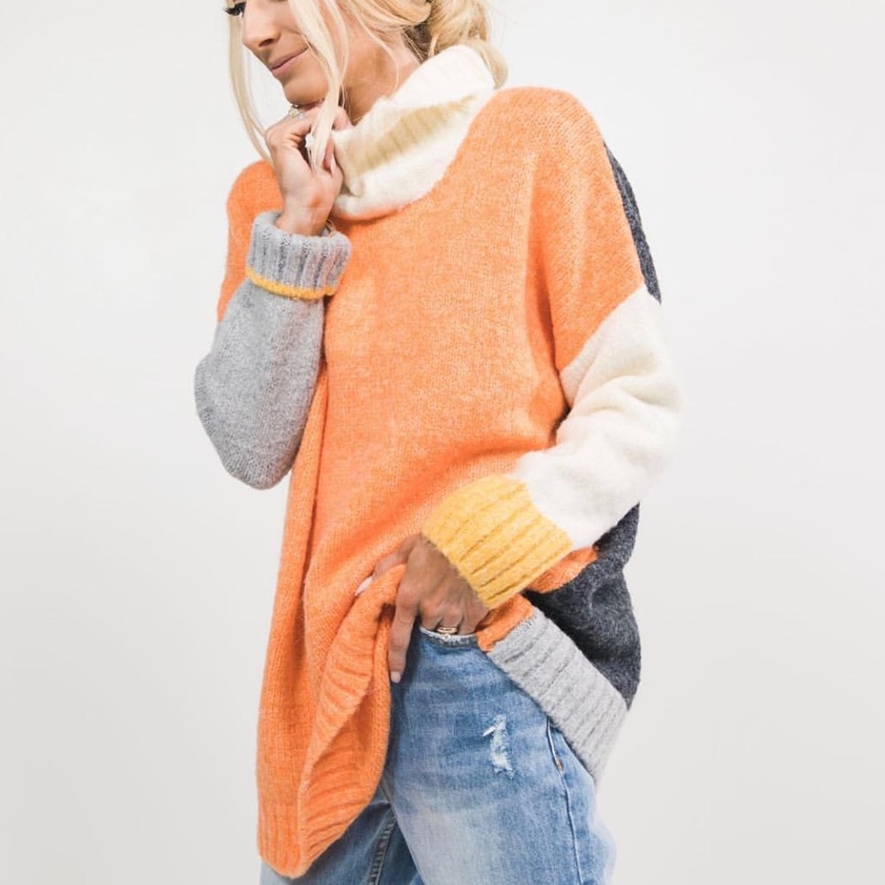 Colorblock sweater